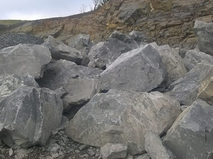 Crushed Gabbro for road construction