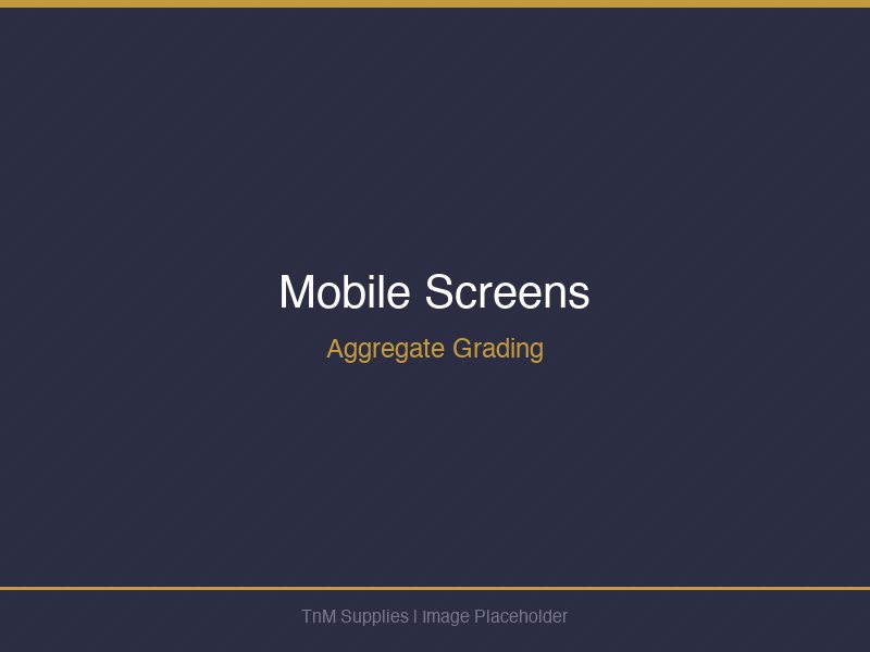 Mobile Screens for aggregate grading